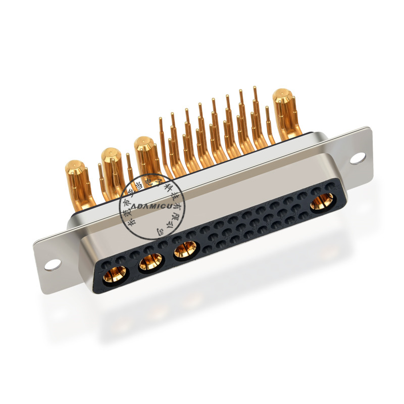 hoge stroom 36W4 soldeerpen haakse connector