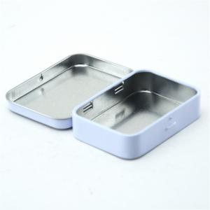 Aangepaste stijlvolle metalen mini rechthoekige blikken doos voor het verpakken van snoepmunten