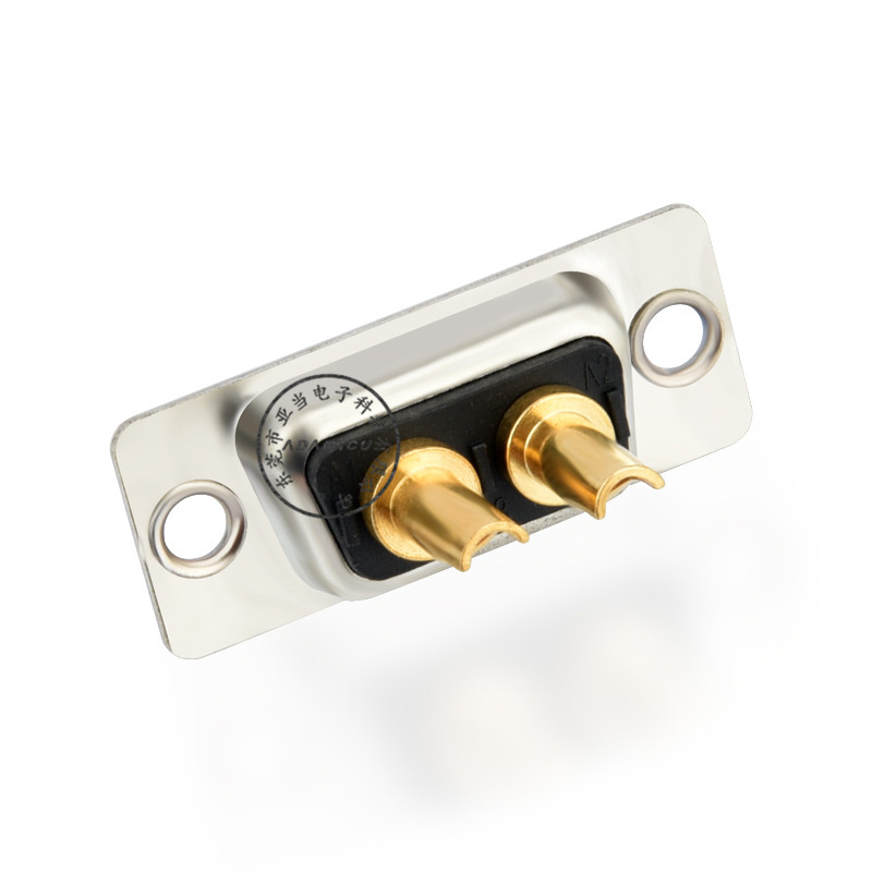 Grotere huidige vrouwelijke 180 graden 2W2 D subconnector voor soldeertype