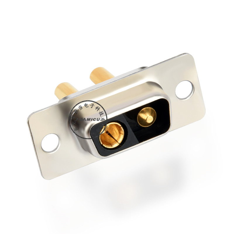 Grotere huidige vrouwelijke 180 graden 2W2 D subconnector voor soldeertype