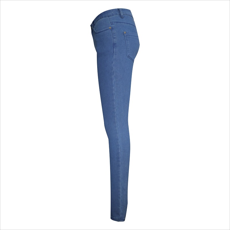 mooie dames-skinny jeans met wassing en was WS1088