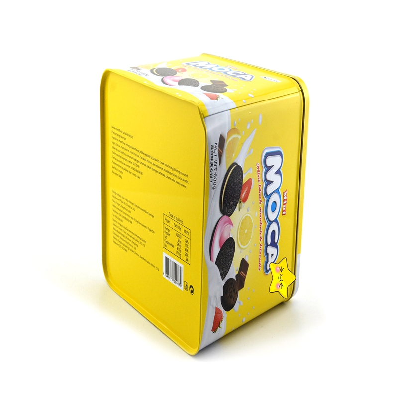 Aangepaste vierkante blikken doos, blikken doos voor biscuitverpakkingen