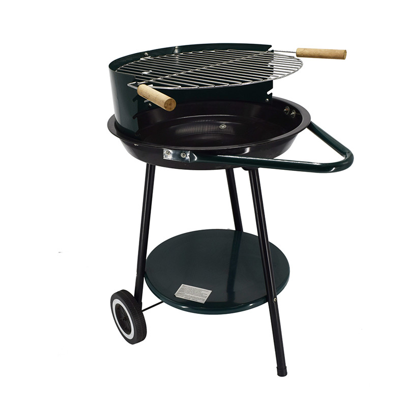 Trolley eenvoudige ronde houtskool bbq grill