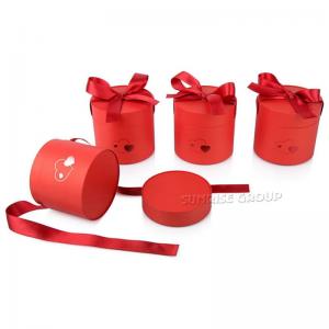 Op maat gemaakte kartonnen luxe ronde chocolade hoedendoos