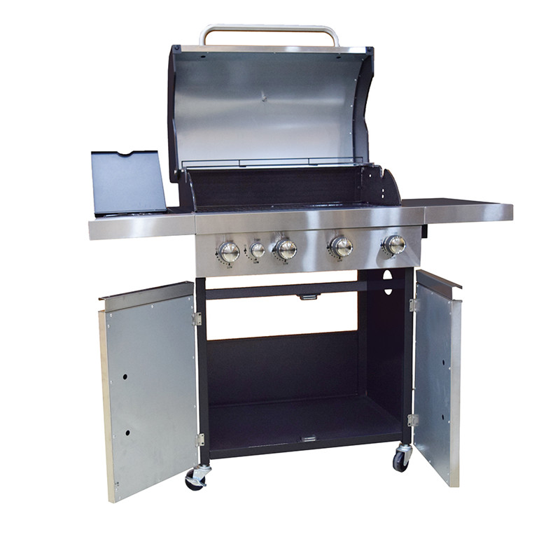 Draagbare trolley outdoor bba-gasgrill met oven