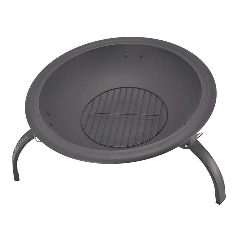 Lage prijs 21,5 inch draagbare gietijzeren achtertuin bbq opvouwbare vuurplaats