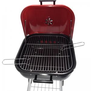 Draagbare bbq houtskoolgrillwagen Churrasqueira BBQ-grill