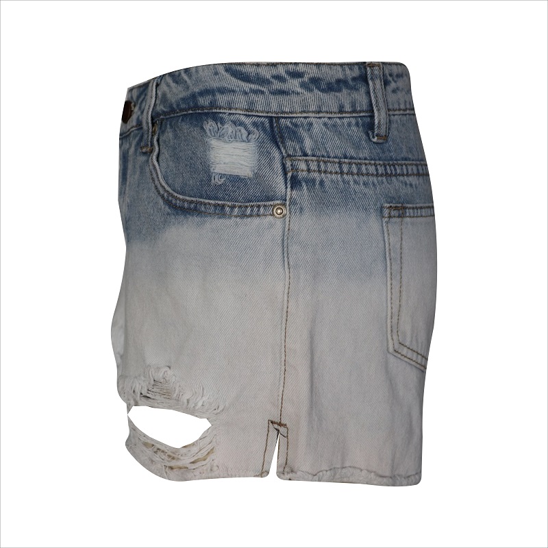 mode dipdye jean rip kort WS101123