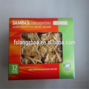 Gemakkelijk mee te nemen outdoor camping lichte houtwol vuur starter