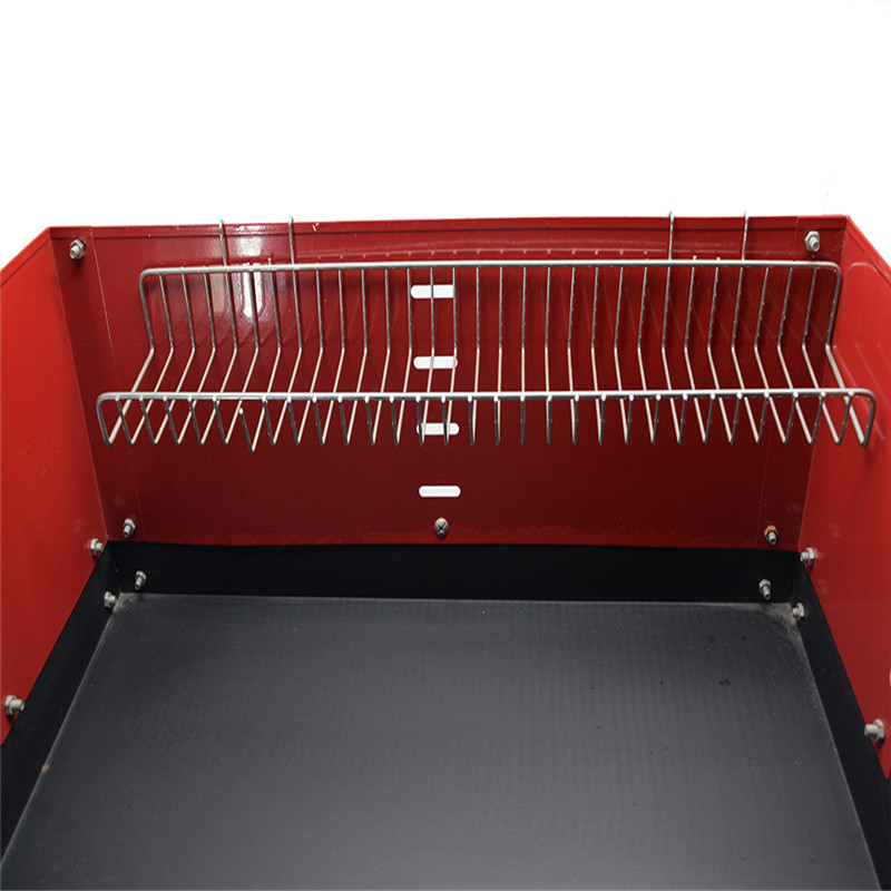 Groothandel buiten bbq grill trolley kip rotisserie houtskool bbq grill met bijzettafel