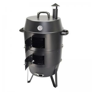 groothandel product vat houtskool roker grill met schoorsteen