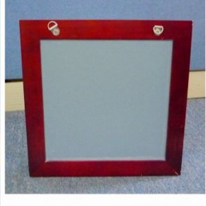 Wandgemonteerde voetbalvitrine