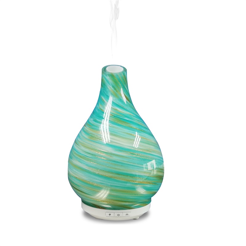 April huidverzorging groen goud dom glas aroma olie diffuser