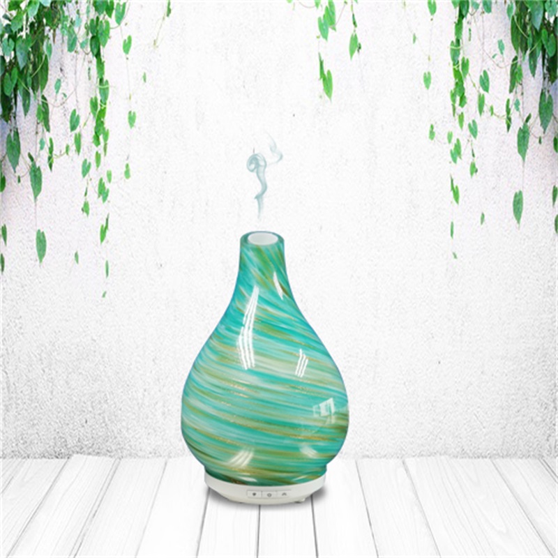 April huidverzorging groen goud dom glas aroma olie diffuser