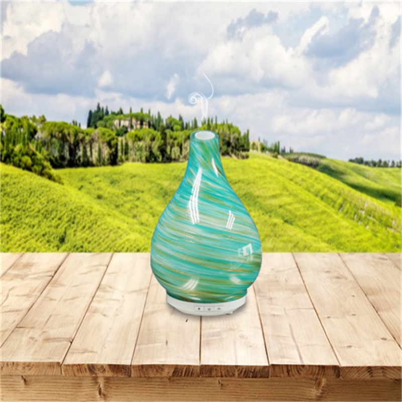 April huidverzorging groen goud dom glas aroma olie diffuser