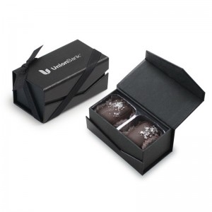 OEM Black Custom vouwdoos Persoonlijke verpakking geschenkdoos