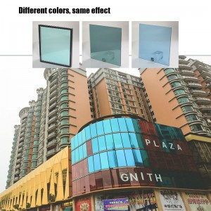 Gordijngevelisolatieglas van hoge kwaliteit is gecoat met 24-karaats goud en andere kleuren, evenals flexibel gebogen isolatieglas