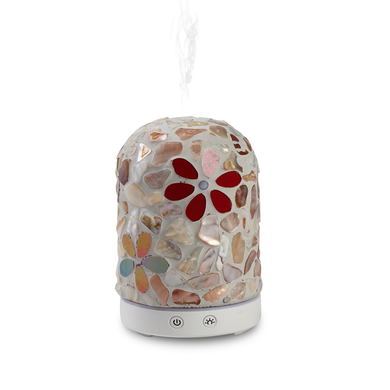 Nieuw productidee 2018 mozaïek bloem glas aroma olie diffuser