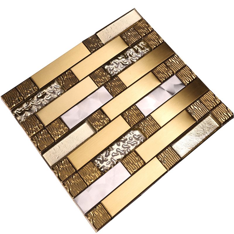 Backsplash Mozaïeken te koop Gold Metal Art Mosaic