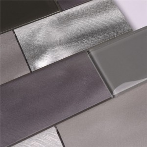 Hete verkoop grijze badkamer backsplash metro tegel