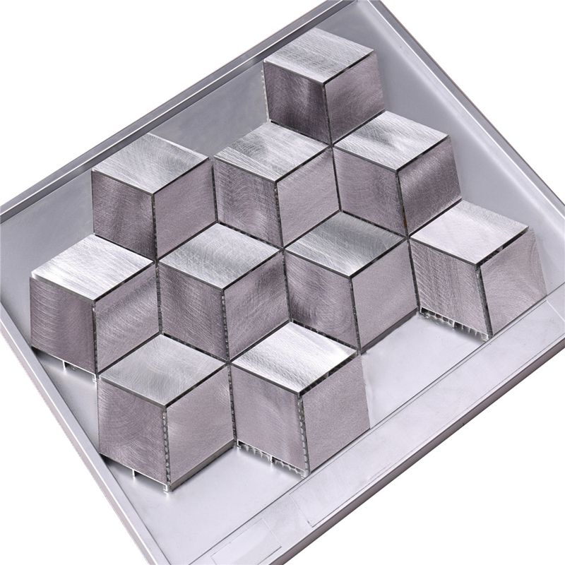 Aluminium grijs matte afwerking tegels voor badkamer keuken muur