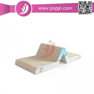 Krabpaal voor huisdieren golfkartonnen kattenkrabber / kattenkrabbord met kattenkruid