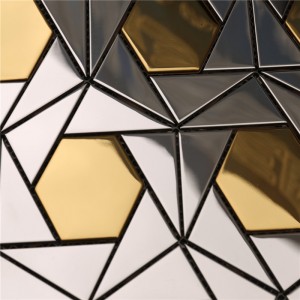 Prachtige metalen wanddecoraties Mozaïekpatroon