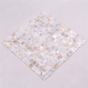 Natuurlijke 20 * 20 witte grondstof Lowes douche toilet tegel