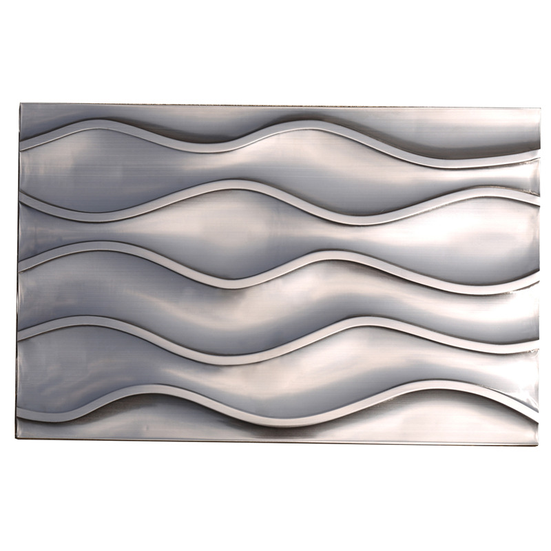 30 * 60 Wave metalen / metalen mozaïektegels voor backsplash