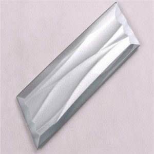 HMBZ07 Grijs Goede prijs Golvende glazen tegels voor rugspatten