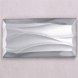 HMBZ07 Grijs Goede prijs Golvende glazen tegels voor rugspatten