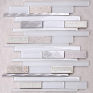 HSD124 Factory Direct Ocean Blue Crystal Glass Strip Mozaïektegel