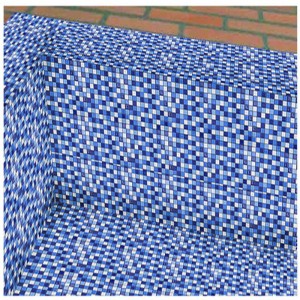 HXB104 antislip vierkante glasmozaïektegels voor goedkoop zwembadmozaïektegels blauw