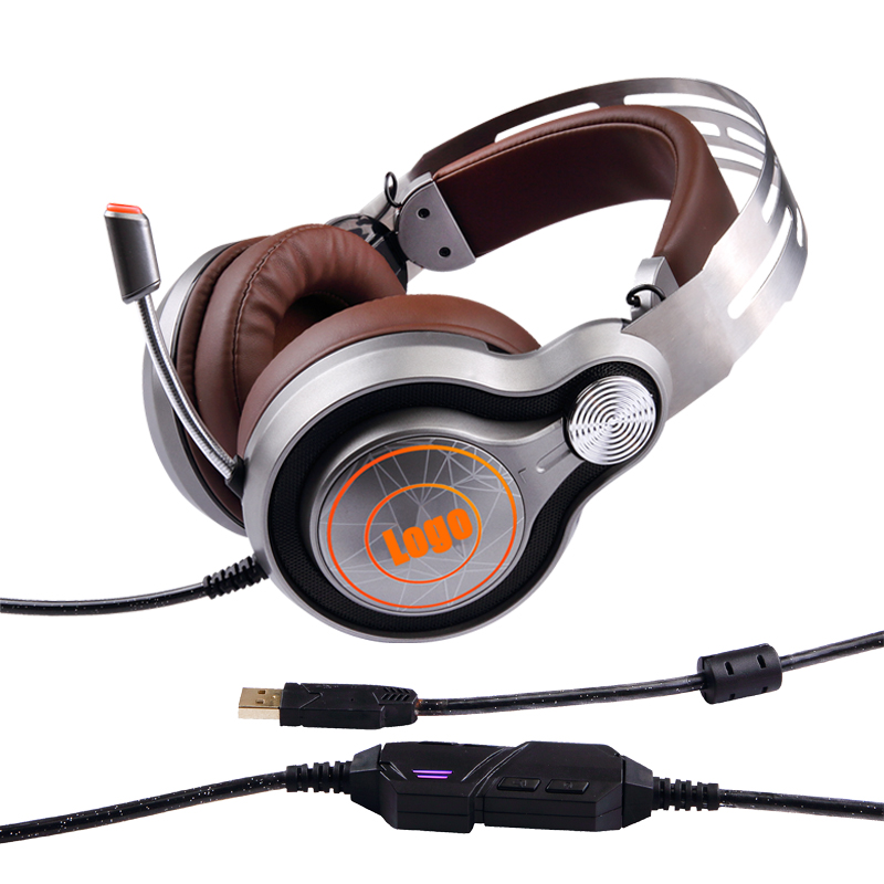 2018 nieuwe PRO USB 7.1 gaming-headset over het oor voor pc, laptop, XBOX ONE, PS4