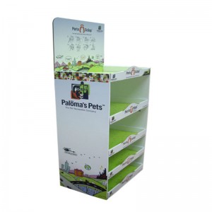 Gegolfde Pop POS-displaystandaard Zeep kartonnen displaystandaard