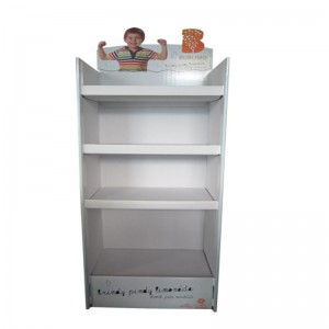 Gegolfde Pop POS-displaystandaard Zeep kartonnen displaystandaard