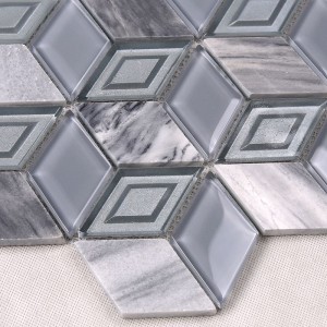 Hot Sale Hexagon 3D ruitvormige mozaïektegels Filippijnen en Egypte