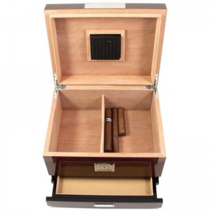 Walnut Sigarenhumidor met een lade