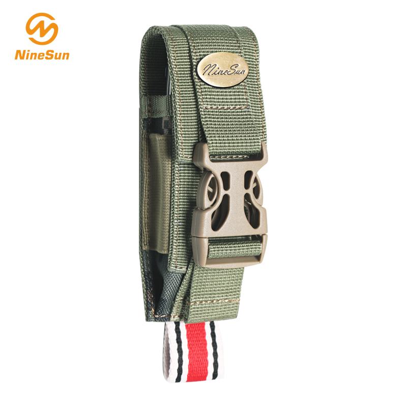 Klein groen nylon zakmes omhulsel - NS-KF-180012