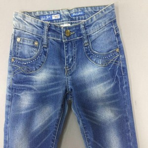 jeans met rechte pijpen voor kinderen WSG004
