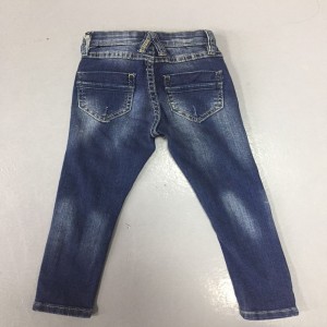 donkerblauwe skinny jeans kinderjeans WSG007