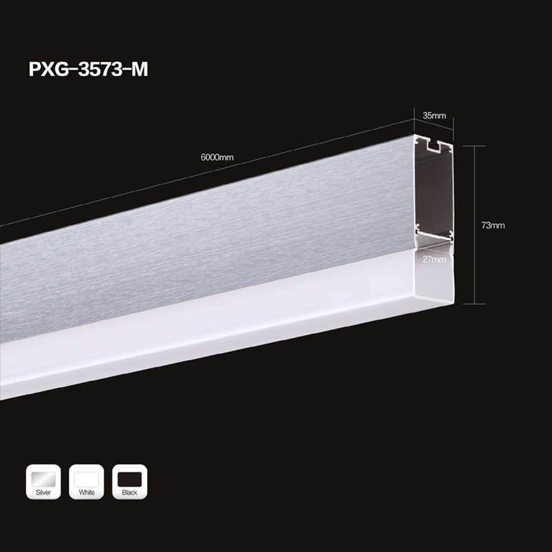 China U-kanaal aluminium LED-extrusie en aluminium LED-profiel voor lineair licht