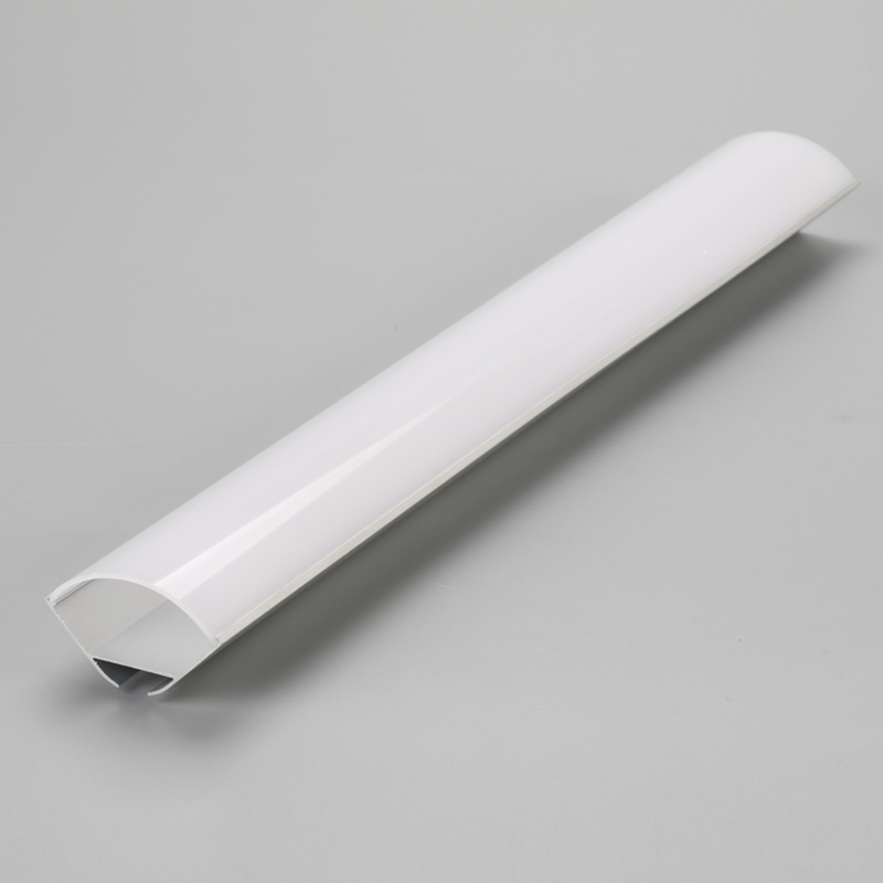 3030 profiel LED aluminium extrusie LED buis, hoek aluminium LED extrusie lichtbalk met diffusor afdekprofiel