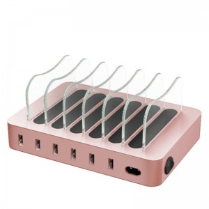 KPS-8403LC Oplaadstation met zes USB-poorten (US / EU / UK / AU AC-kabel)