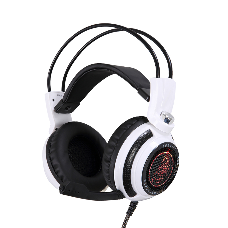 2018 over-ear gaming-koptelefoon groot hoofd met microfoon voor pc