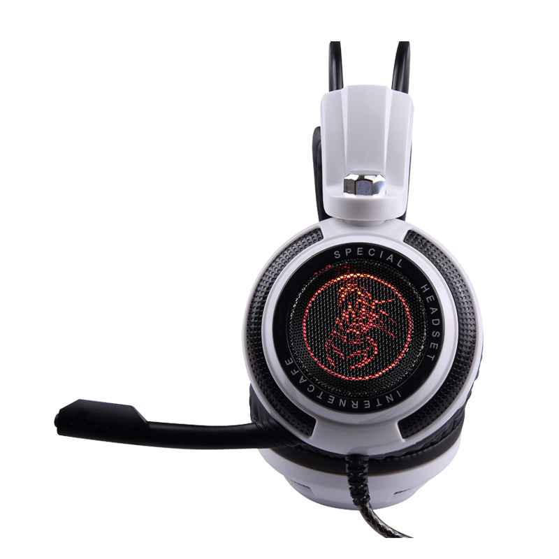 2018 over-ear gaming-koptelefoon groot hoofd met microfoon voor pc