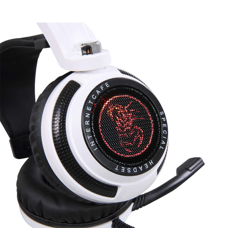 2018 over-ear gaming-koptelefoon groot hoofd met microfoon voor pc