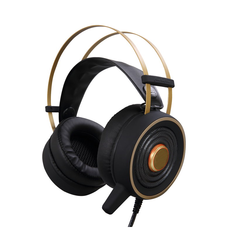 Gaming-hoofdtelefoon 7.1 surround sound over het oor met volumeregeling