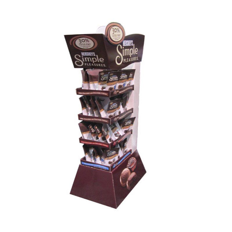 Aangepaste supermarkt Retail POS kartonnen standaard Display voor Biscuit