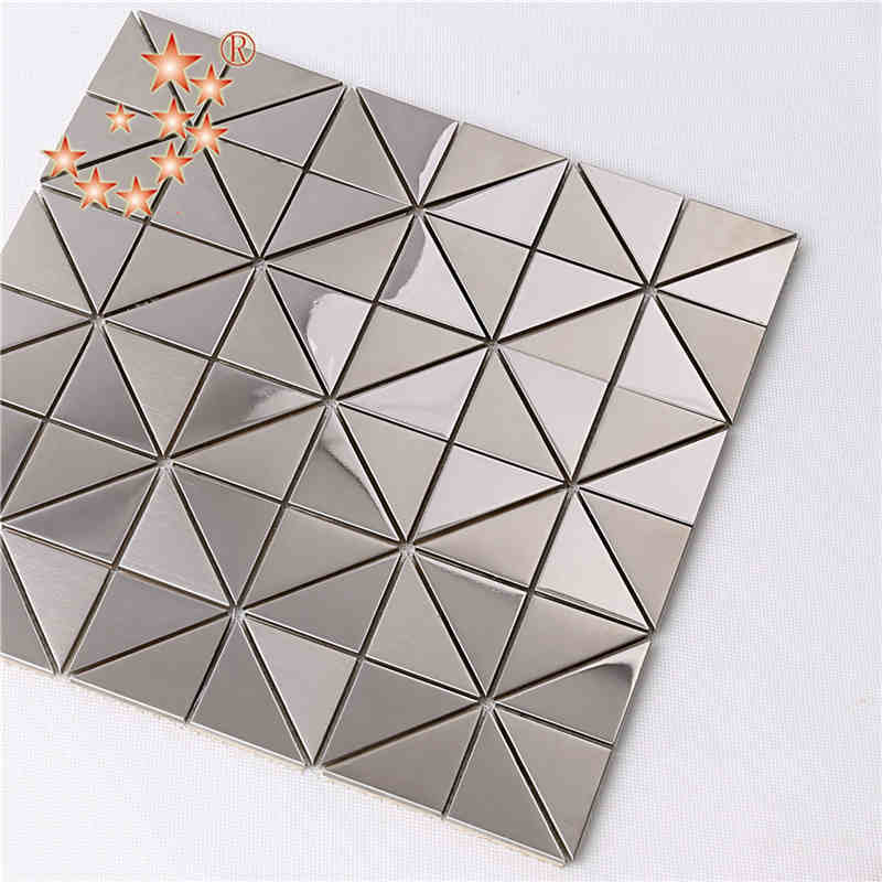 Bestseller Nieuwe zilveren roestvrij staal mozaïek patroon tegel keuken muren pauw mozaïek tegel patroon metalen backsplash tegel